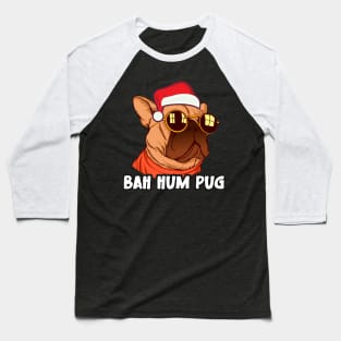 Christmas Xmas Family Matching Funny Bah Hum Pug Baseball T-Shirt